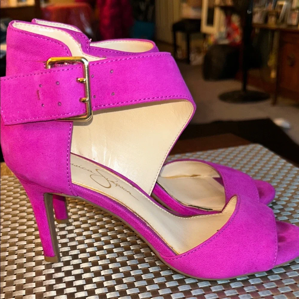 Jessica Simpson Women's Open-Toe Heels Size 7 - Picture 6 of 8